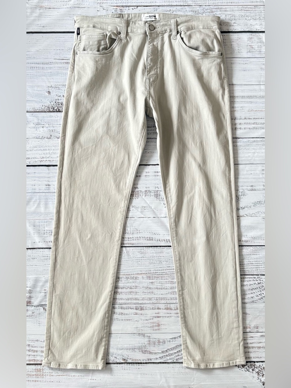 GDW Ride Slim Stretch Jeans 36x32 Beige Slim Fit Denim - Picture 2 of 14